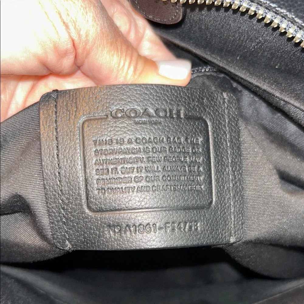 Coach Black Leather Briefcase - Picture 15 of 16